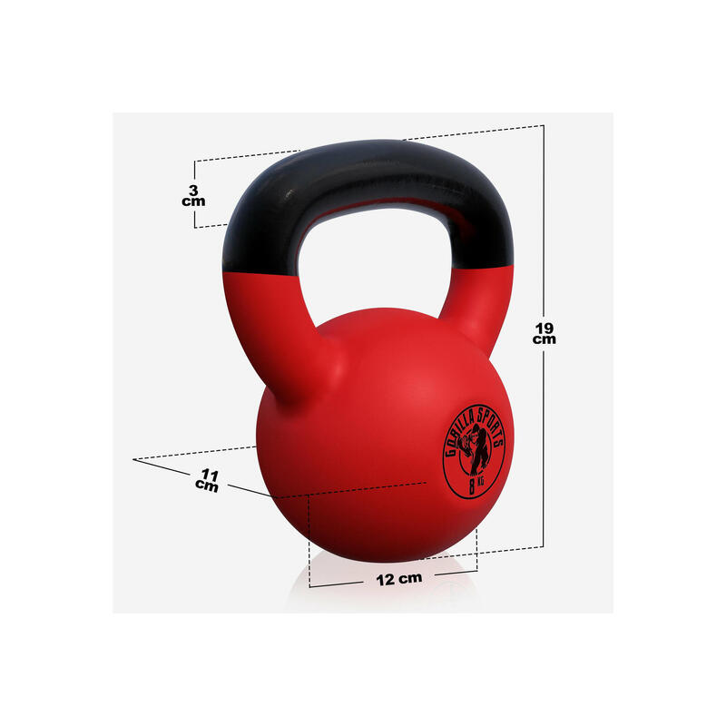 GORILLA SPORTS Kettlebell Neopren 2-32 KG