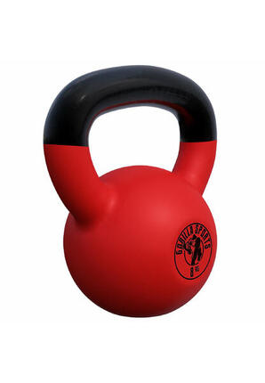 Kettlebell - 2 kg, Gusseisen, Vinyl Beschichtung, Schwunghantel, Kugelgewicht