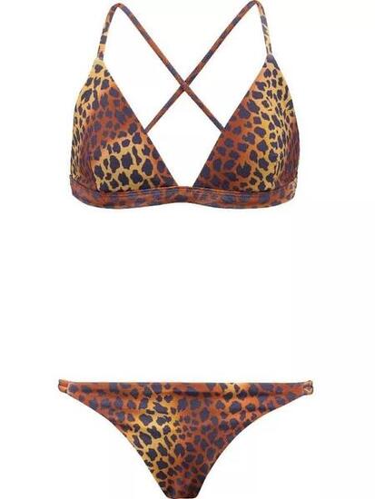 Conjunto Bikini niña Pebbly Triangle multicolor
