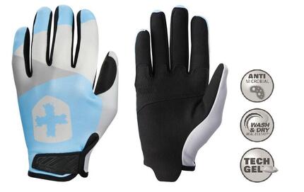 Gants de fitness pour femmes Shield Protect de Harbinger - Bleu/Gris - M