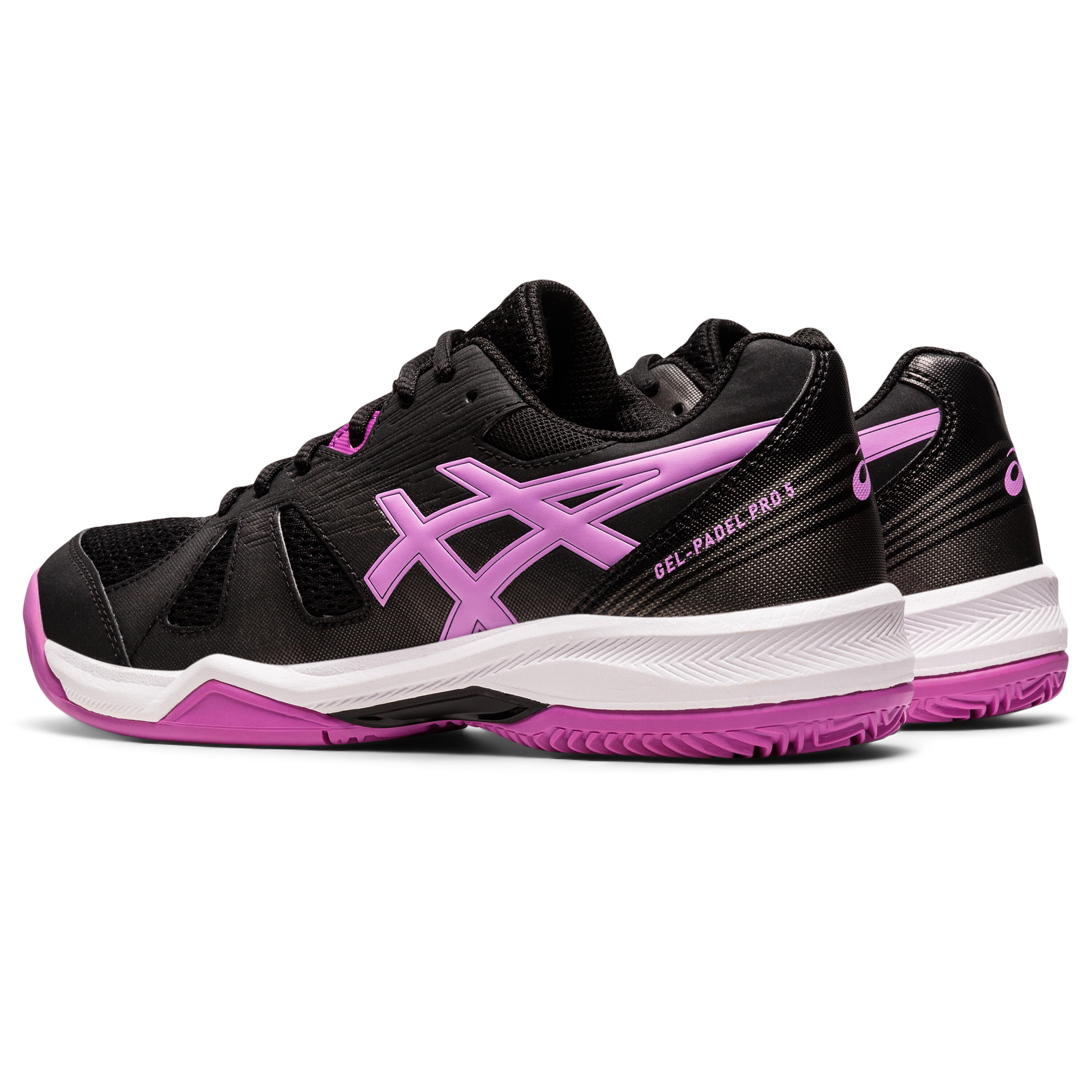 Asics Gel Padel Pro 5 Negro Morado Mujer 1042a200 002 5/7