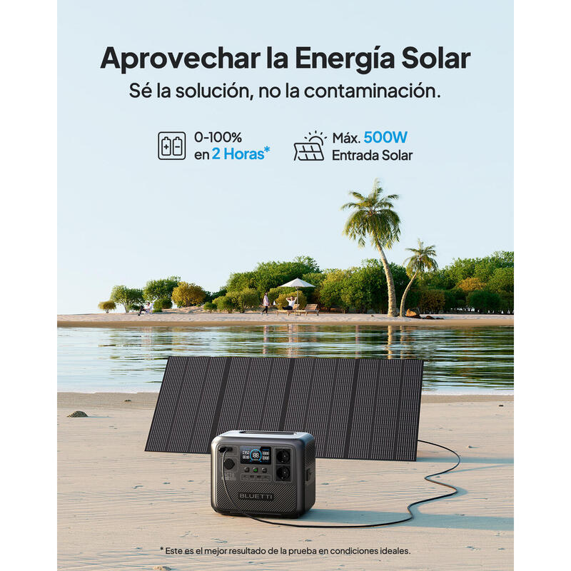 Central eléctrica portátil BLUETTI AC70, bateria LiFePO4 de 768Wh para campismo