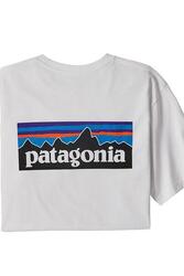 T-Shirt Hommes Patagonia P-6 Responsibili-tee blanc