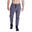 Men GA Logo Coldproof Long Cotton Pants with Zipper - BLACK