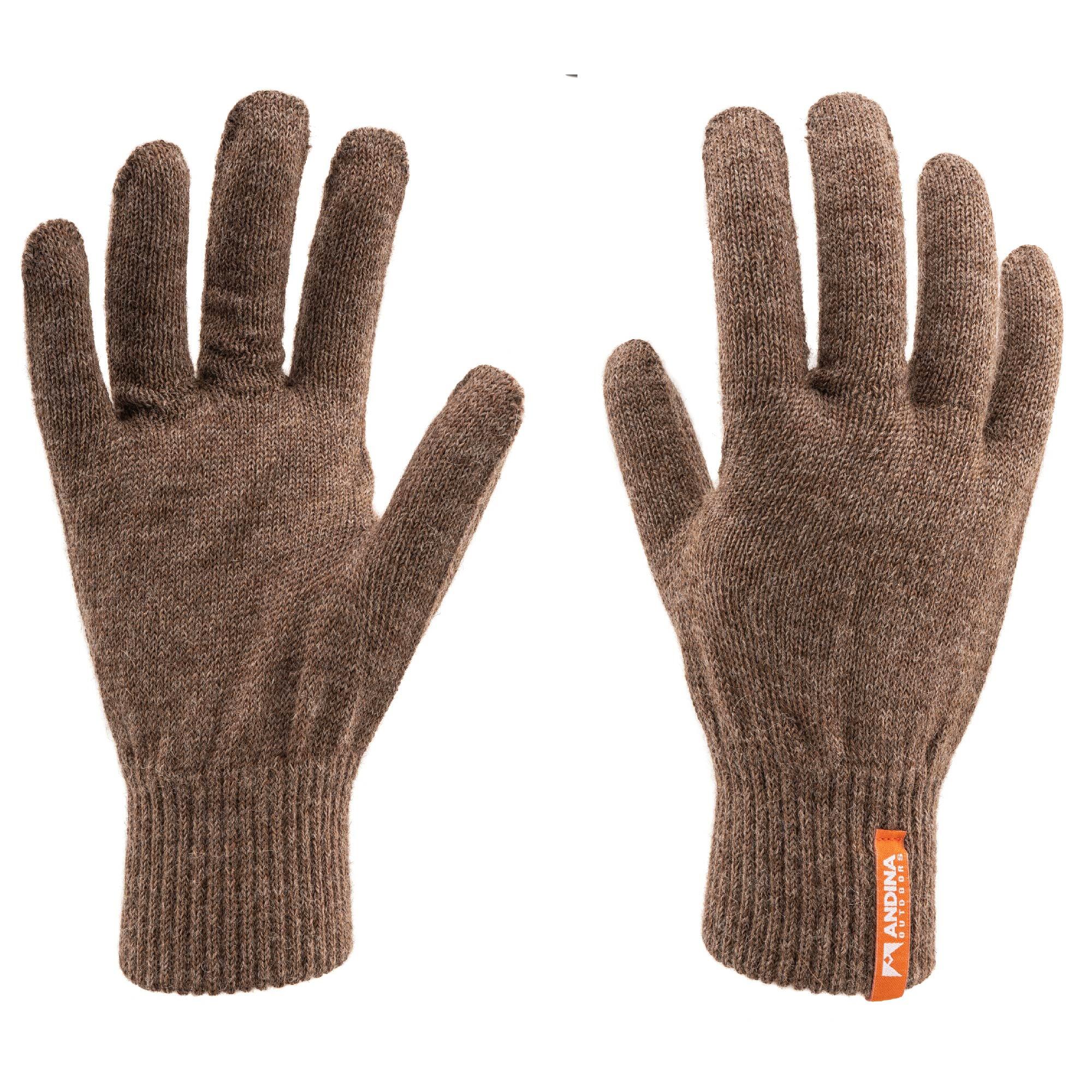 ANDINA OUTDOORS Guanti in alpaca merino per uomini e donne senza cuciture per inverno e outdoor