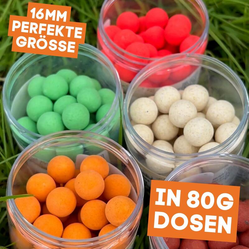 Halibut Pop-Up Boilies 16mm für Karpfen-Angeln - Optimale Auftriebseigenschaften