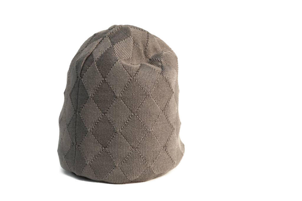 Czapka Beanie na zimę ANTON szara