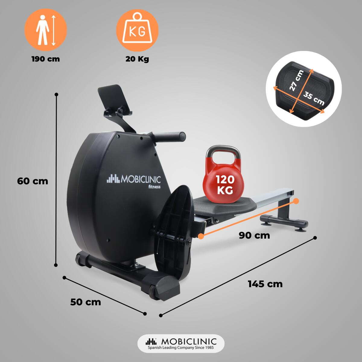 Rameur D'appartement Pliable à Résistance D'eau - 6 Niveaux, Capacité 150 Kg, écran LED, Compatible App - Gain De Place - 11