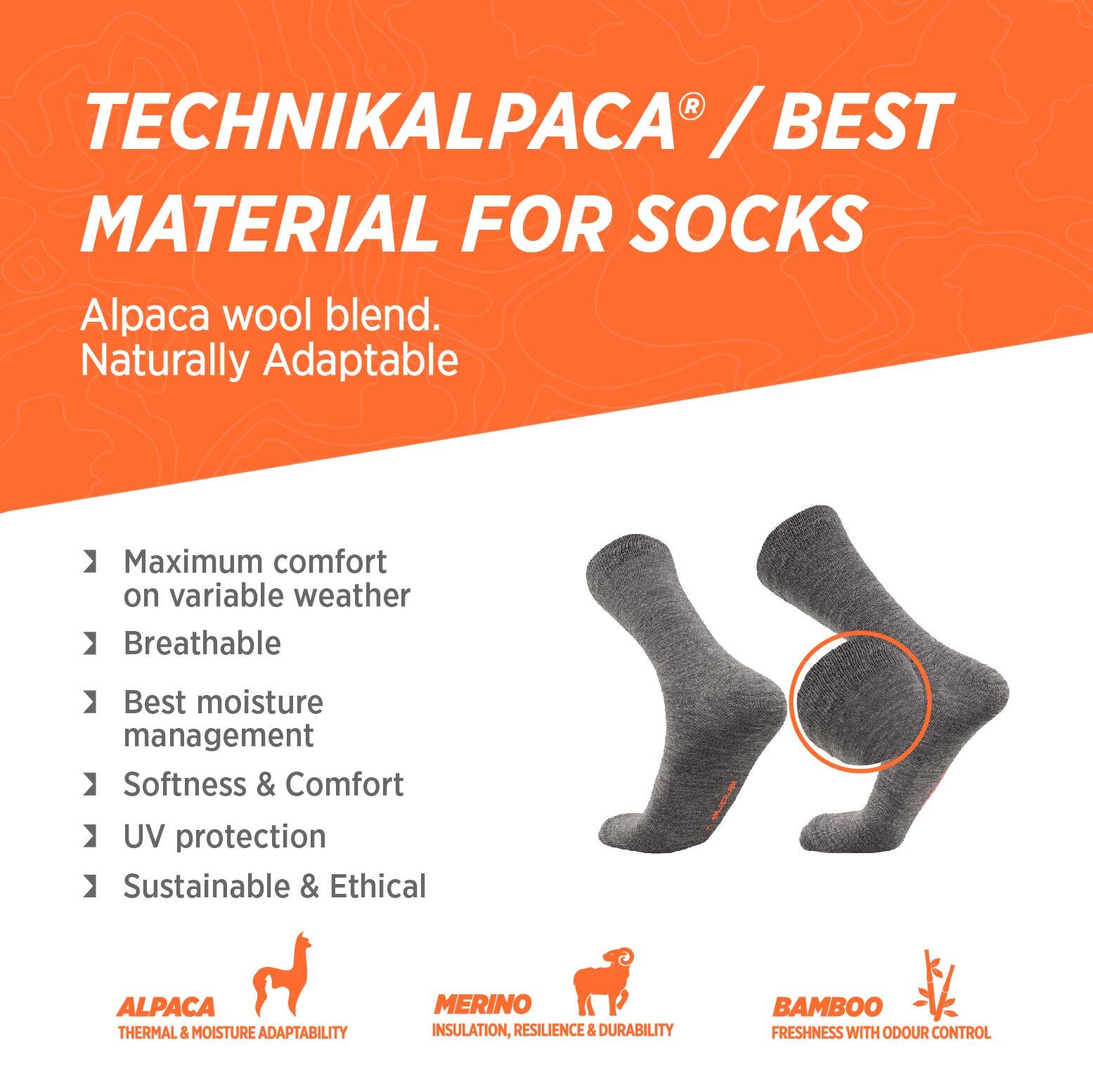 Dagelijkse sokken van alpacawol, merinowol en bamboe | DRESS LINER 4/7