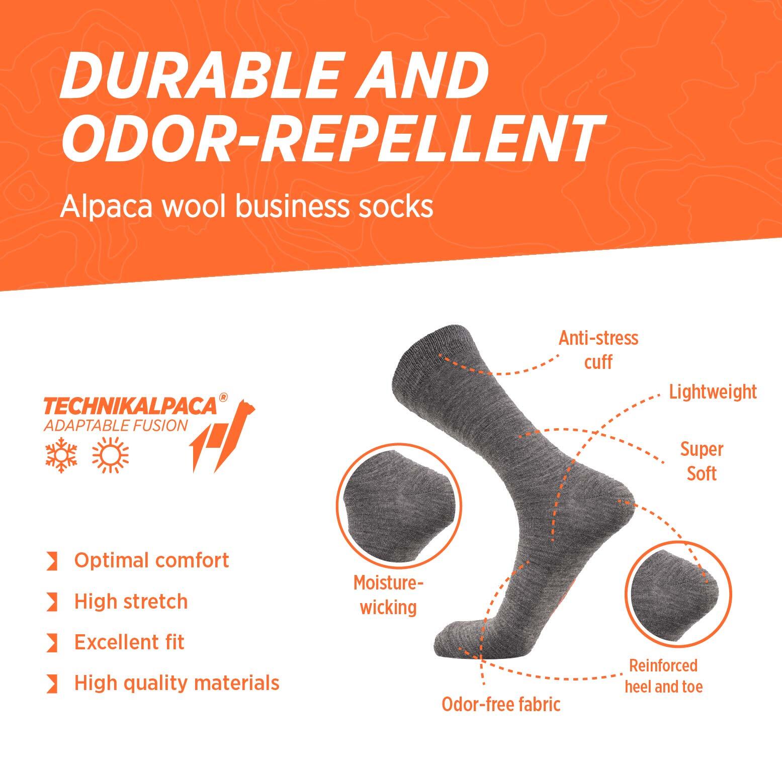 Dagelijkse sokken van alpacawol, merinowol en bamboe | DRESS LINER 2/7