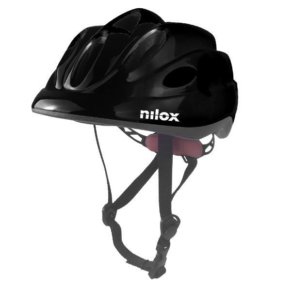 Casca pentru copii pentru trotinetă/bicicletă Nilox, negru, cu LED-uri