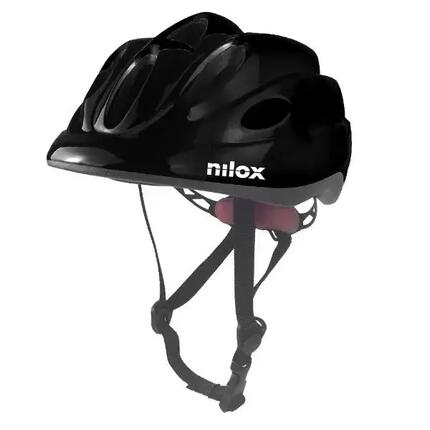 Kask dziecięcy na hulajnogę/rower Nilox czarny z diodami LED