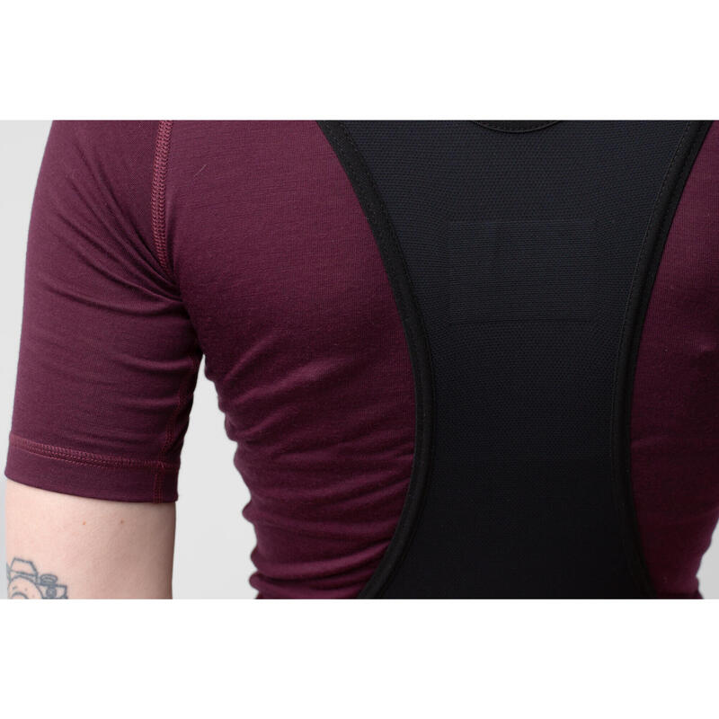 Dames wieler Shirt met korte mouwen als baselayer Merino Vijg