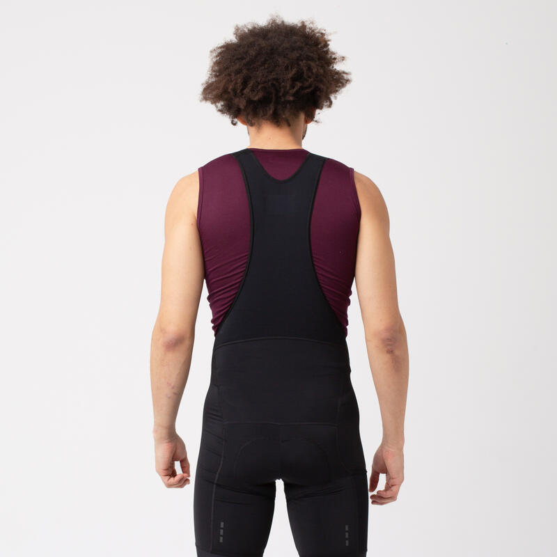 Sous-couche sans manches de cyclisme pour hommes Merino Figuier