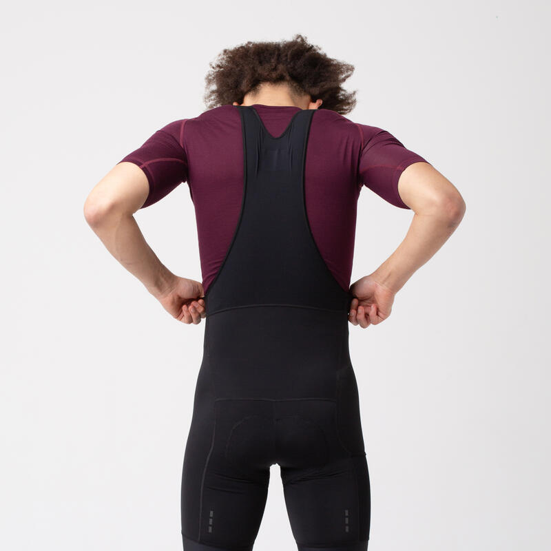 Heren wieler Shirt met korte mouwen als baselayer Merino Vijg