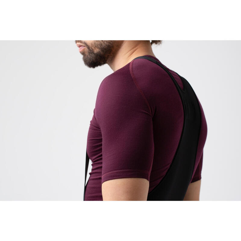 Heren wieler Shirt met korte mouwen als baselayer Merino Vijg