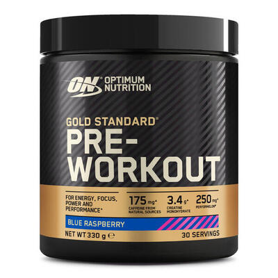 Pre-workout - pre-workout gouden standaard (330gr) - blauwe framboos