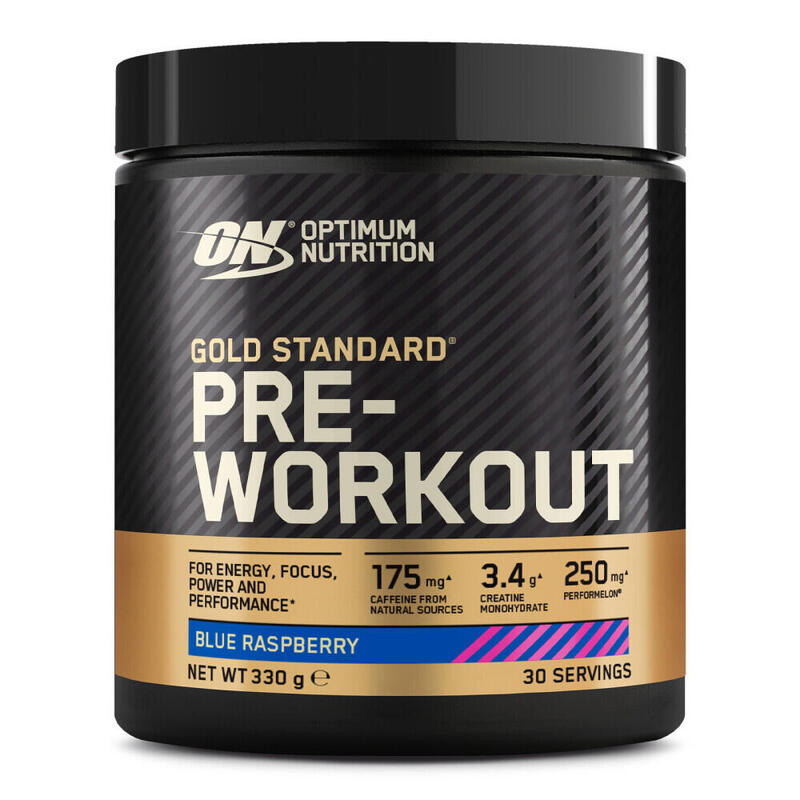 Gold Standard Pre-Workout - 330gr Frambuesa Azul de Optimum Nutrition