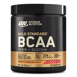 BCAA en poudre - Gold Standard BCAA - Pêche et Fruits de la Passion 266g