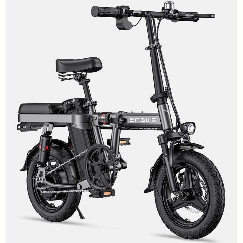 ENGWE T14 Bicicleta elétrica - Autonomia de 45KM Disco de freio - Cor cinza