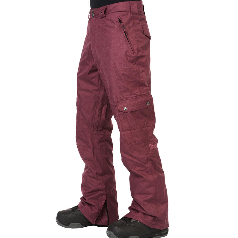 Ski-/Snowboardhose Herren - CARTEL burgundy melange