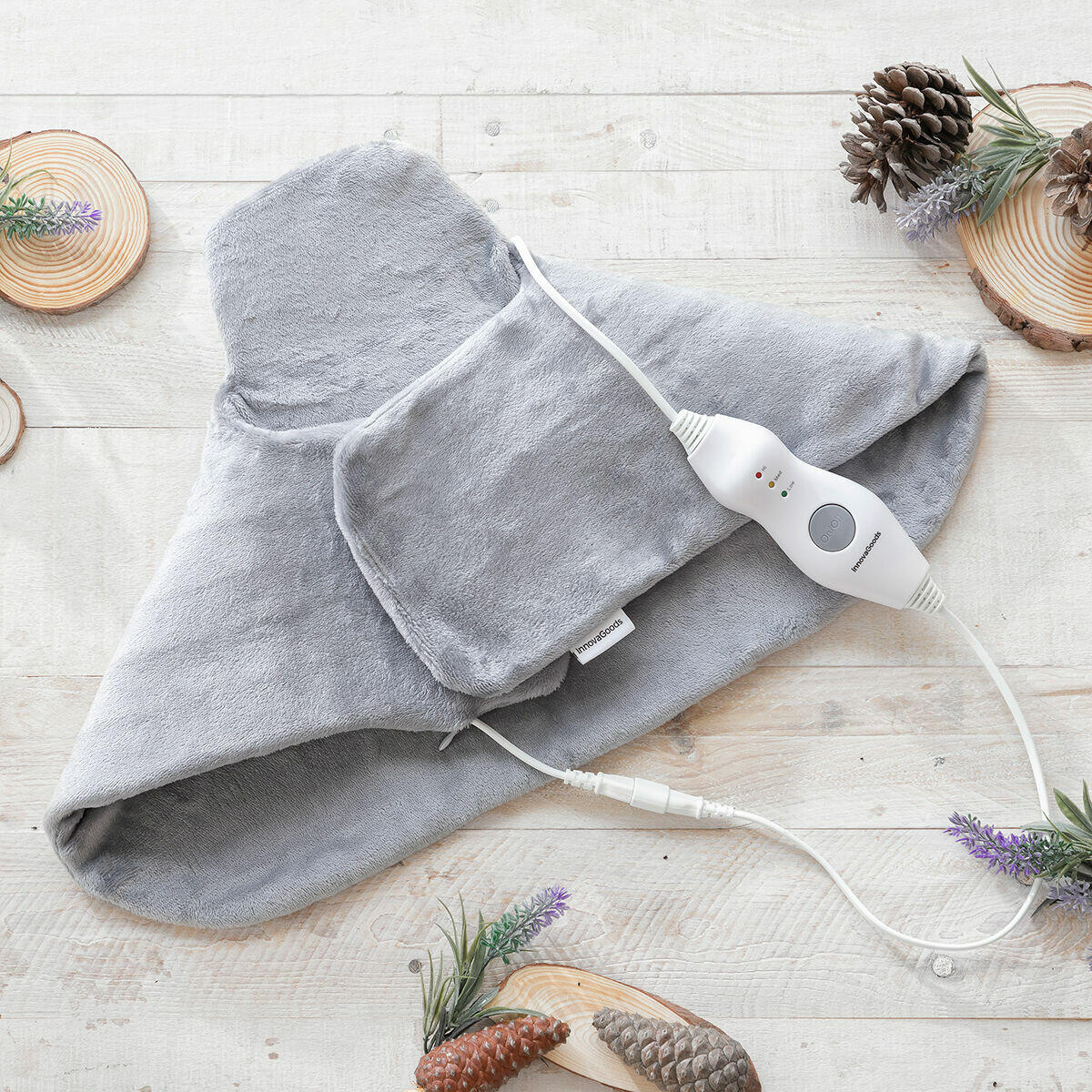 Coussin Électrique pour le Cou et les Épaules InnovaGoods Gris 4/5