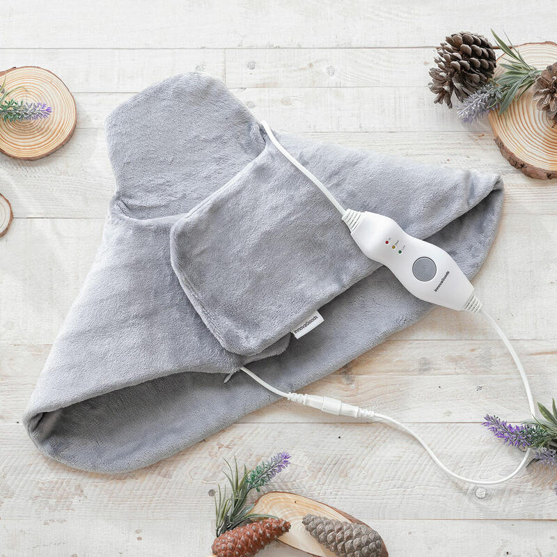 Coussin Électrique pour le Cou et les Épaules InnovaGoods Gris