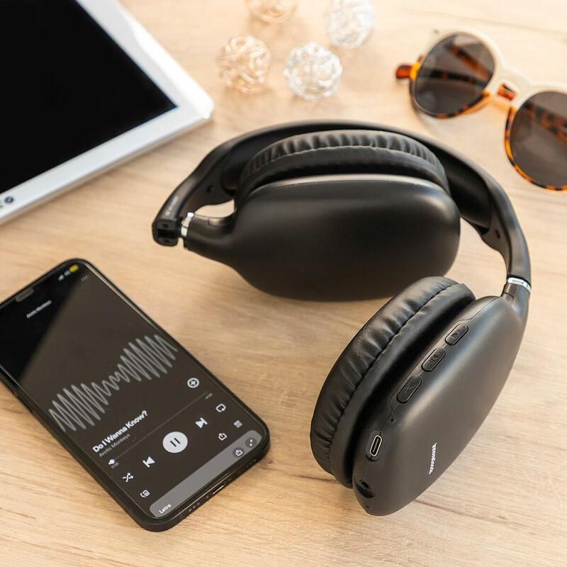 Hama, Auriculares inalámbricos Bluetooth Tipo Diadema (Auriculares  bluetooth con 36h de música, diadema acolchada, plegables, control volumen)  Negro