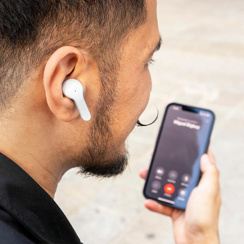 Auriculares Inalámbricos con Estuche de Carga Gris