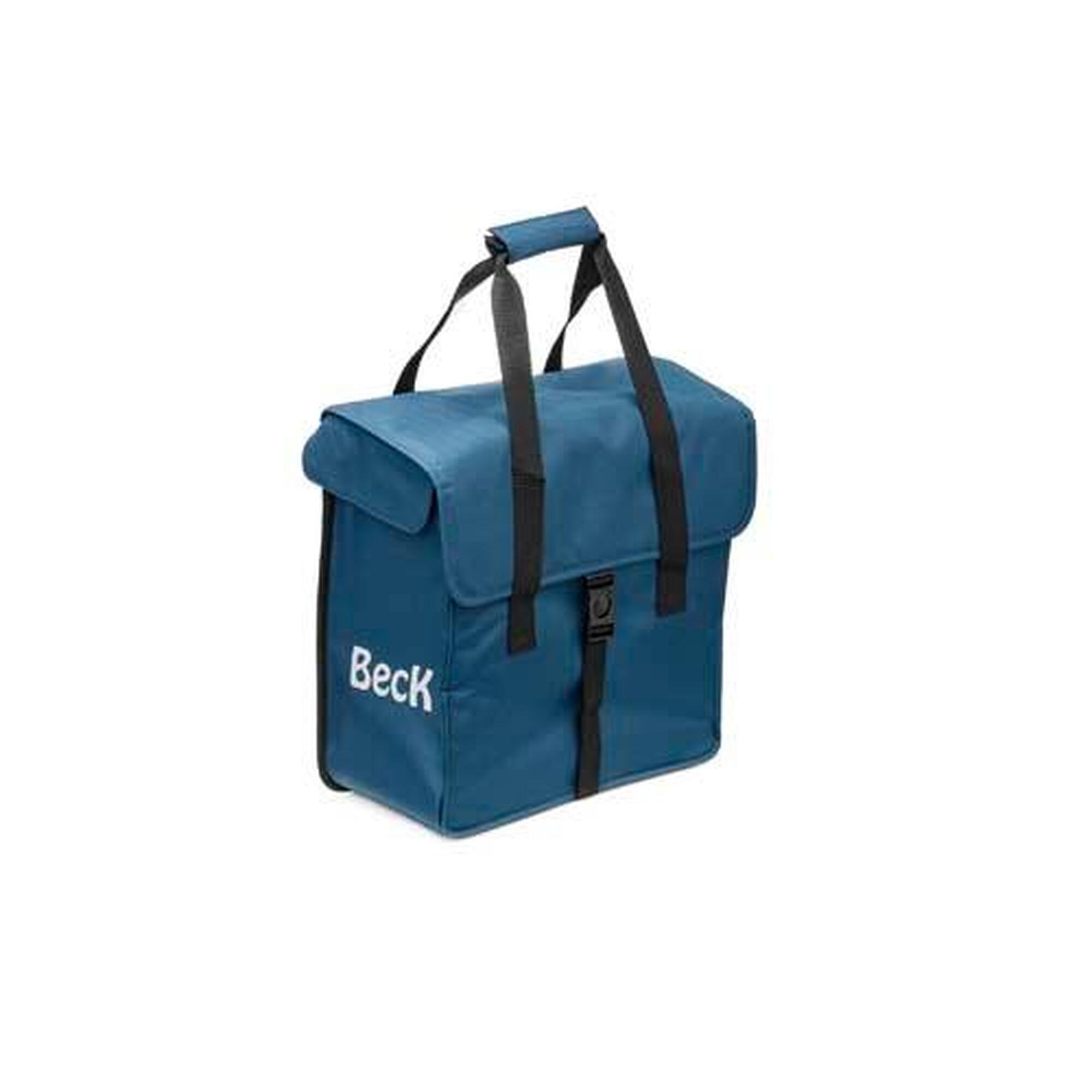 Beck - Beck Canvas Shopper - Sacoche Vélo - Bleu - Taille Unique - Decathlon