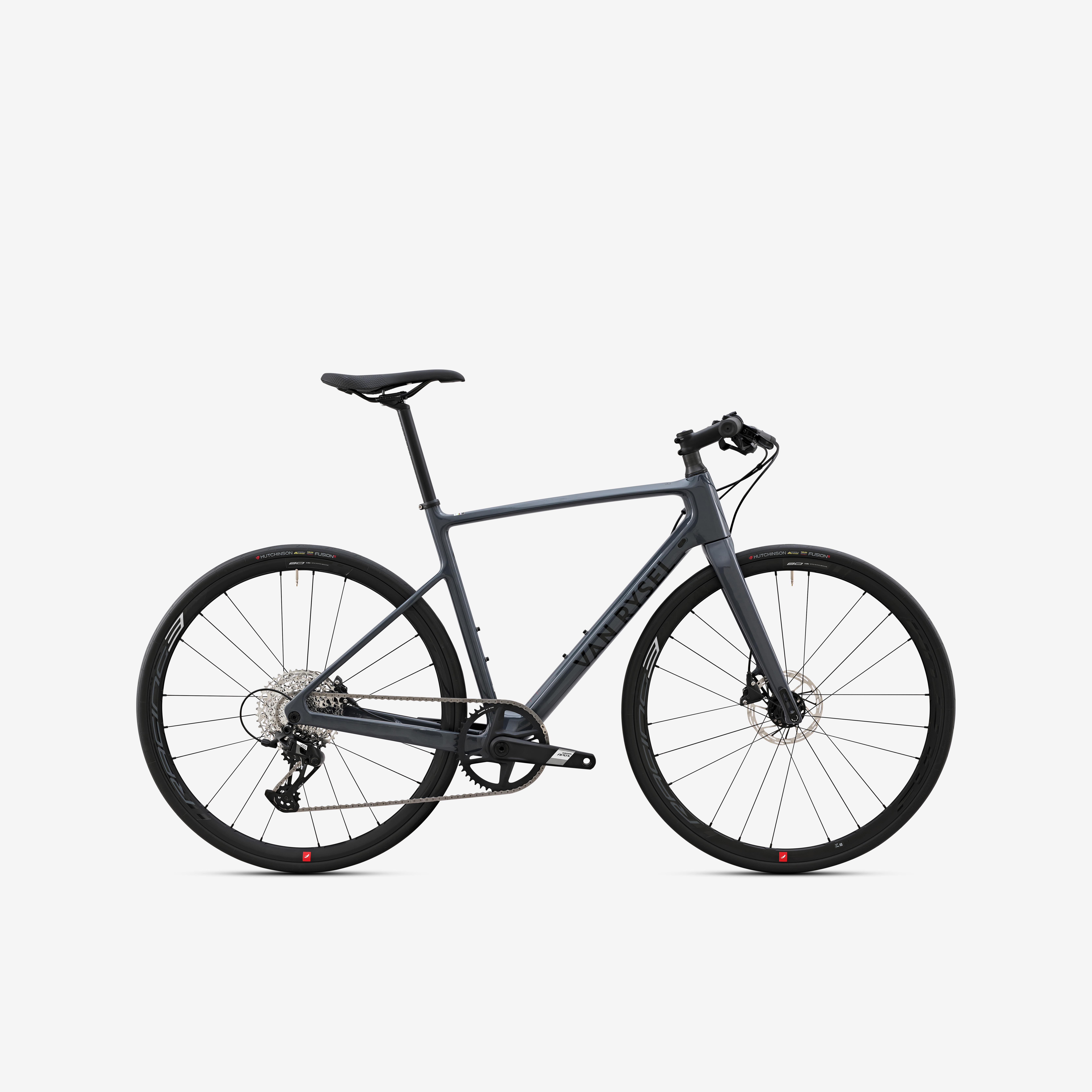 Van Rysel - Seconde Vie - Velo De Route Ncr Cf Fitness Flatbar Apex 12s Gris - Excellent - Vélo Route - Gris|incolore - 42 M/l - Decathlon