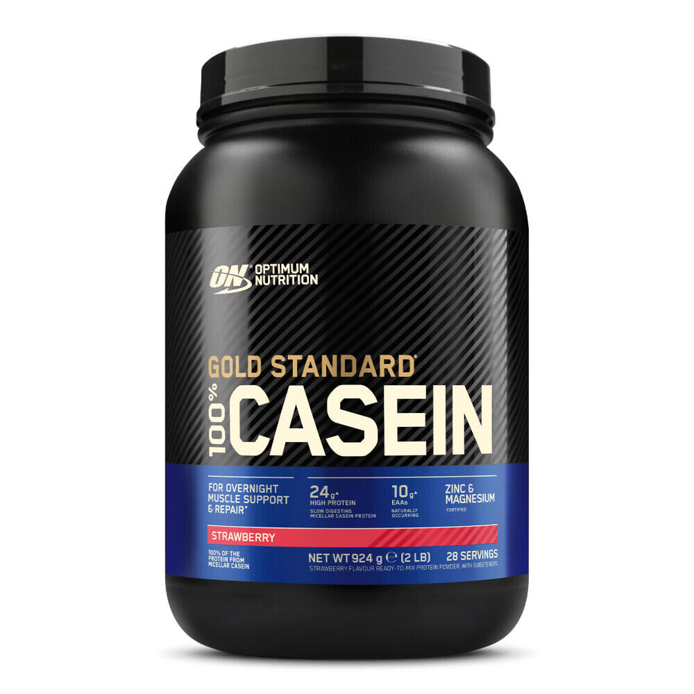 100% Caseina Gold Standard- 2Lbs (909Gr) Morango da Optimum Nutrition