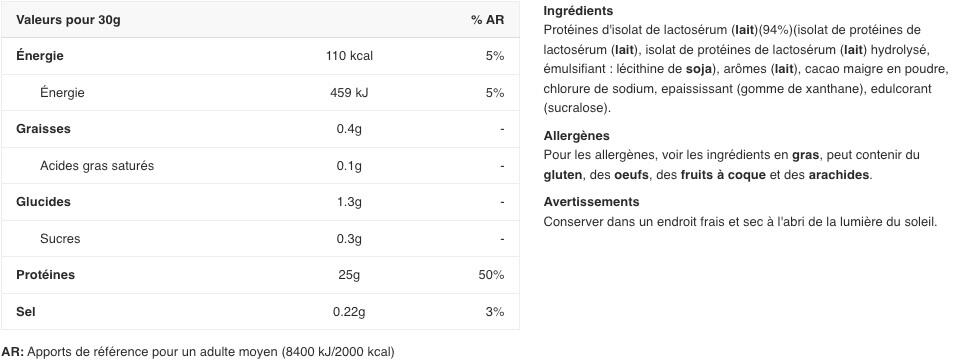 Wei-isolaat - 100% Isolaat Gold Standard (930g) - Chocolade 2/6