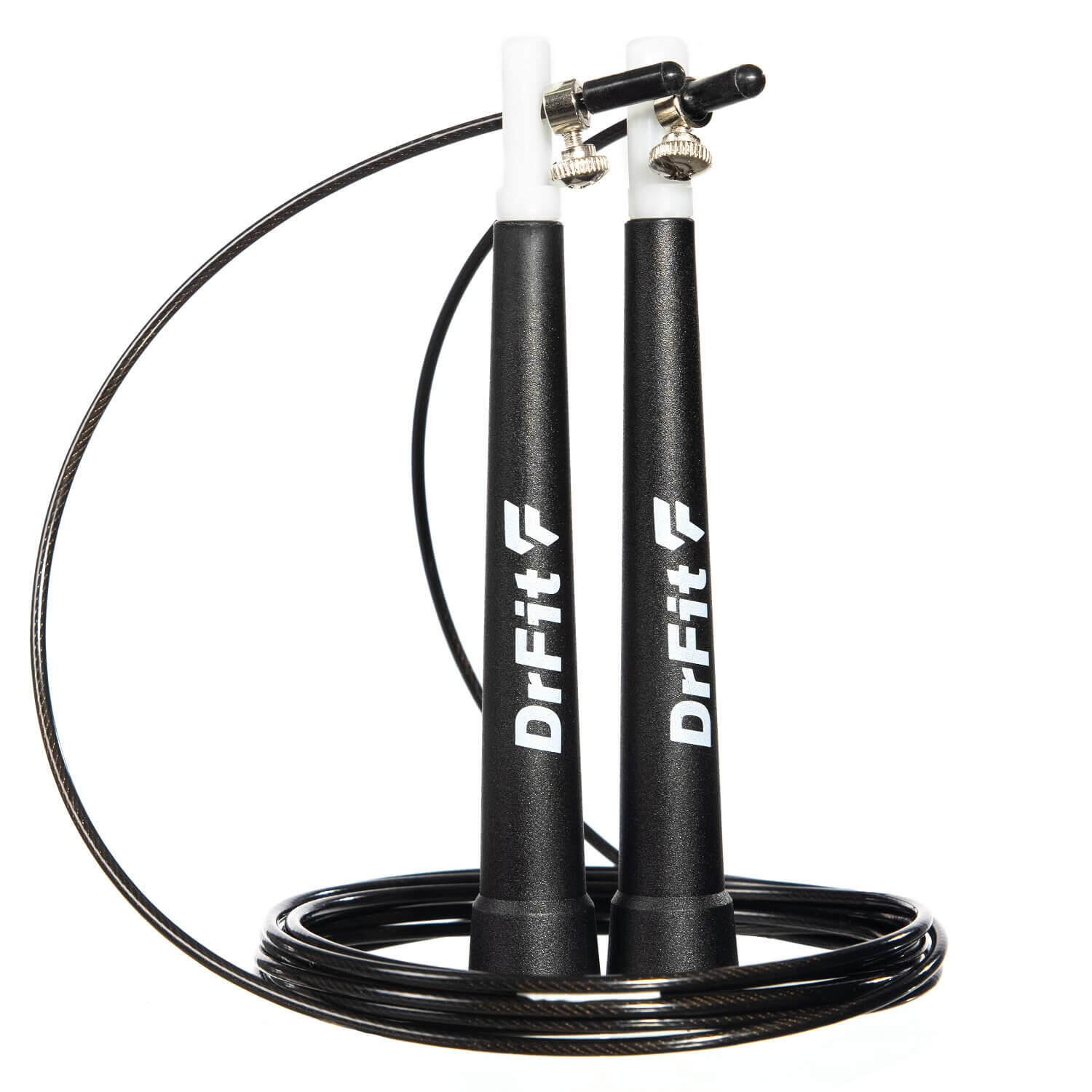 Skakanka sportowa bokserska regulowana do cardio fitness jump rope 3 m DrFit 3/5