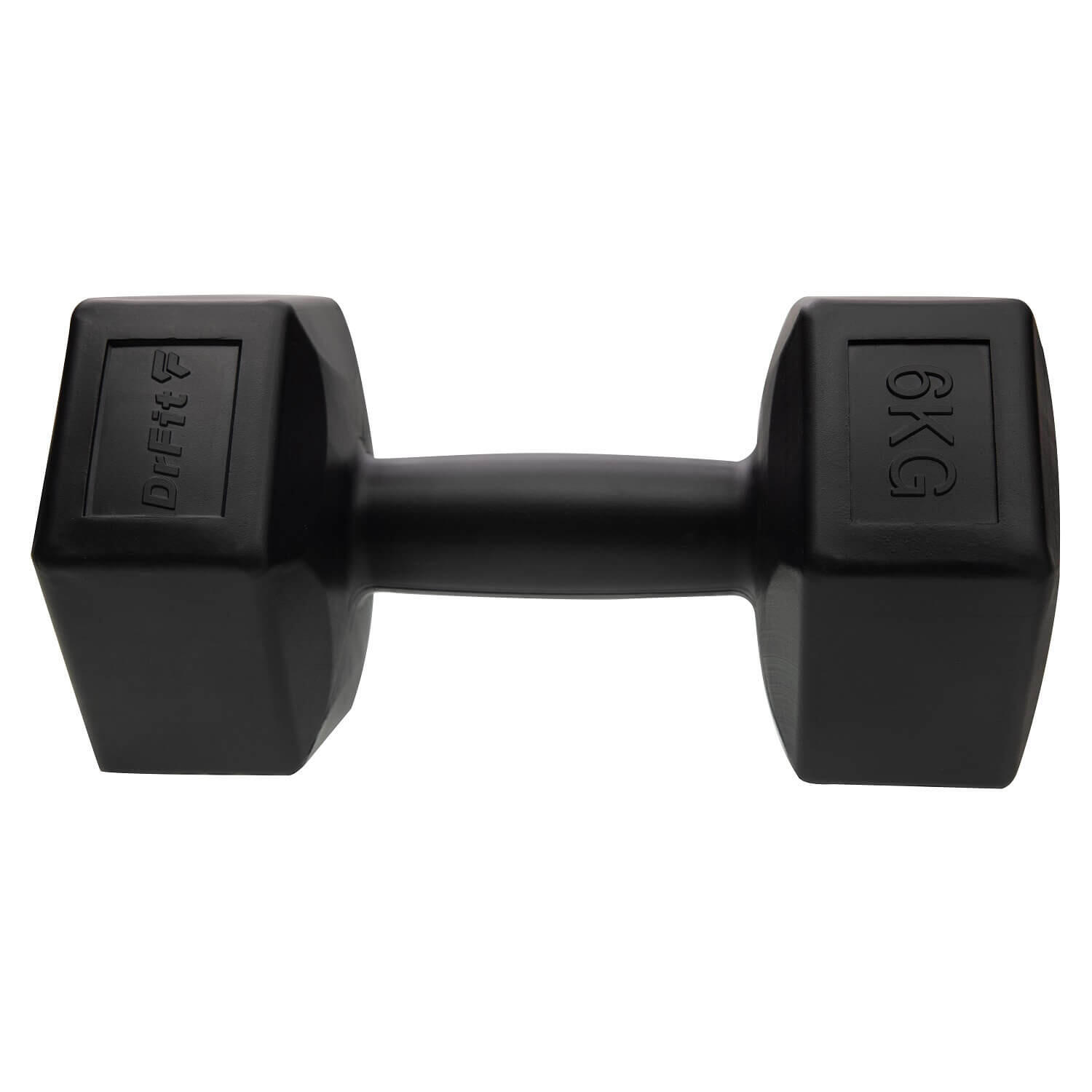 Hantle ciężarki sześciokątne obciążenie do ćwiczeń treningu siłowego DrFit 3/6