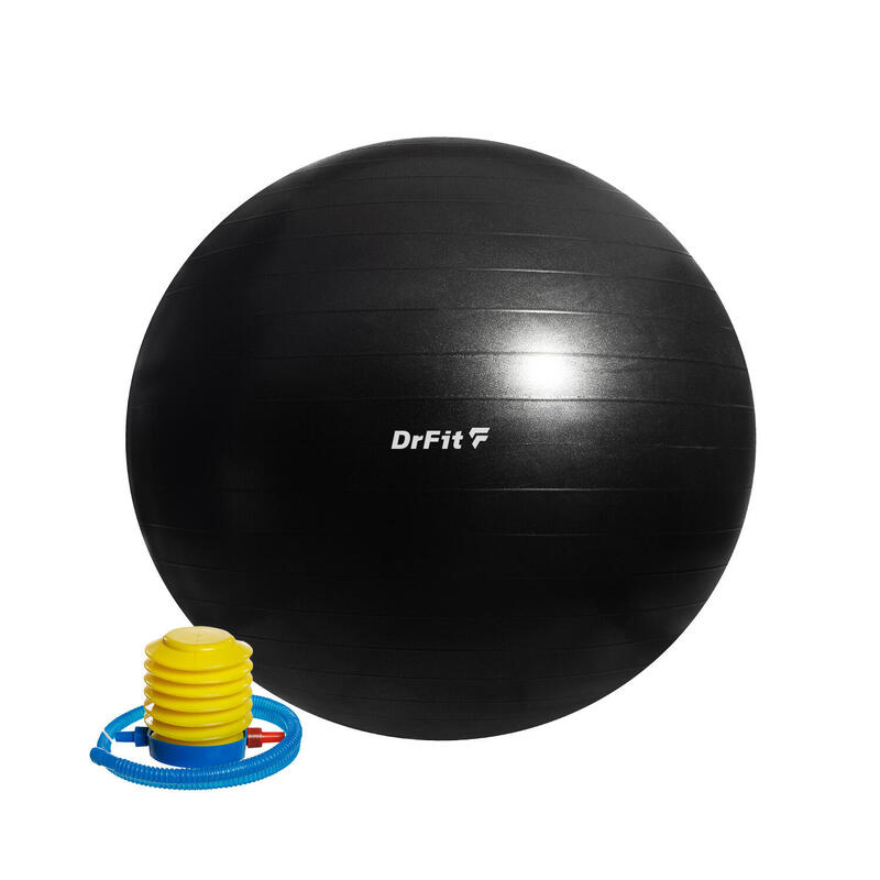 Piłka gimnastyczna gym ball do ćwiczeń gimnastycznych i fitness z pompką DrFit