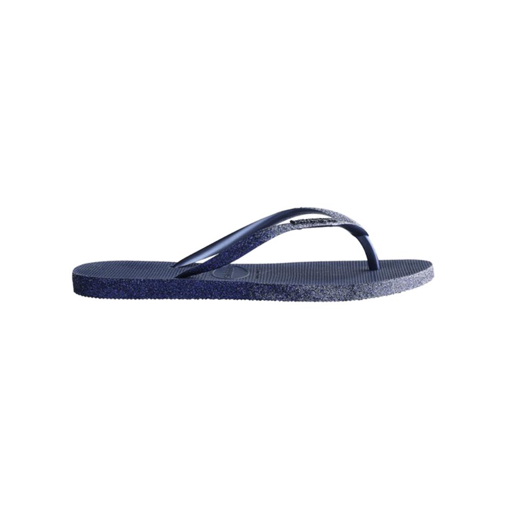 Women Slim Sparkle ME Flip Flops Navy Blue