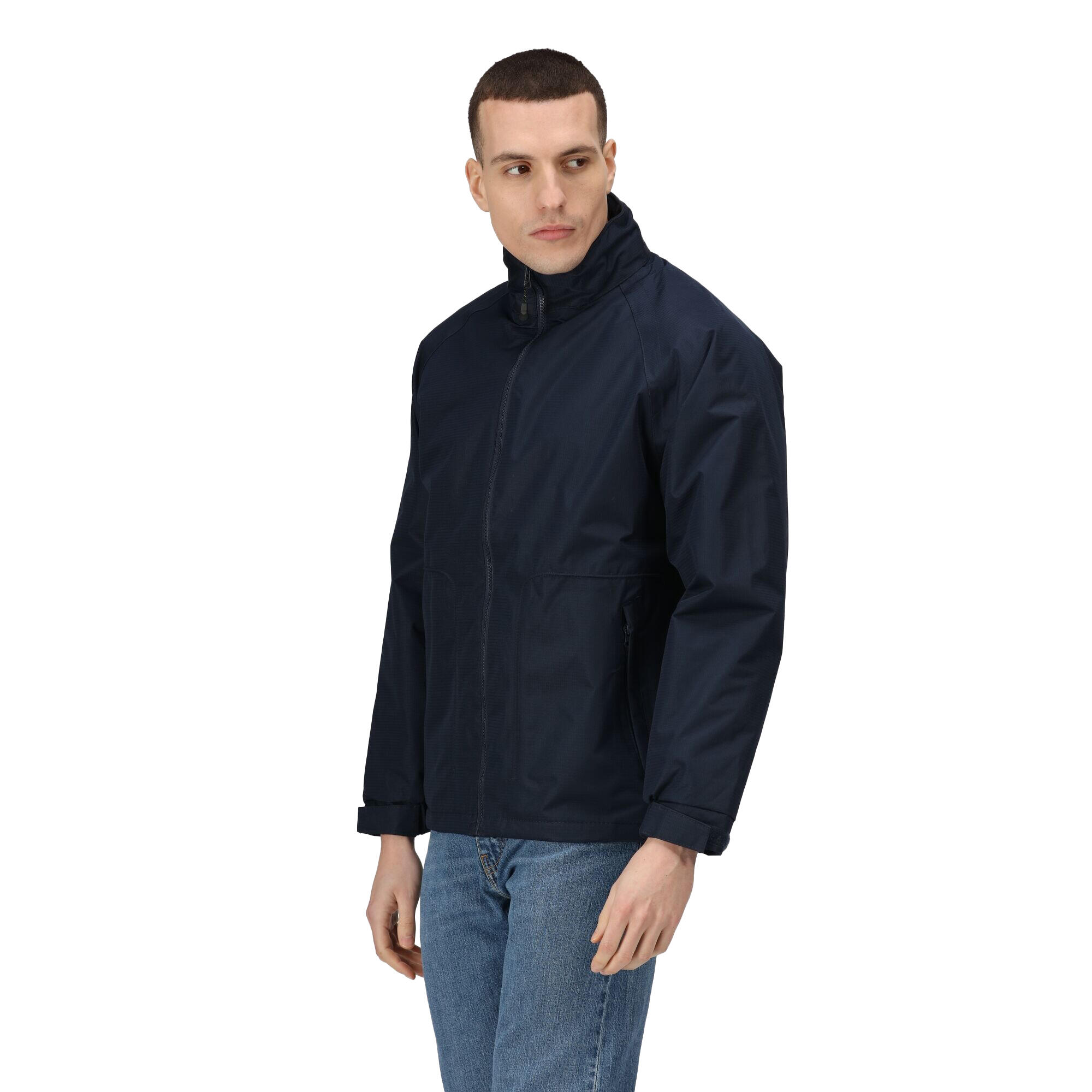 Hudson Waterproof Windproof Jacket / Mens Jackets (Navy Blue) 3/5