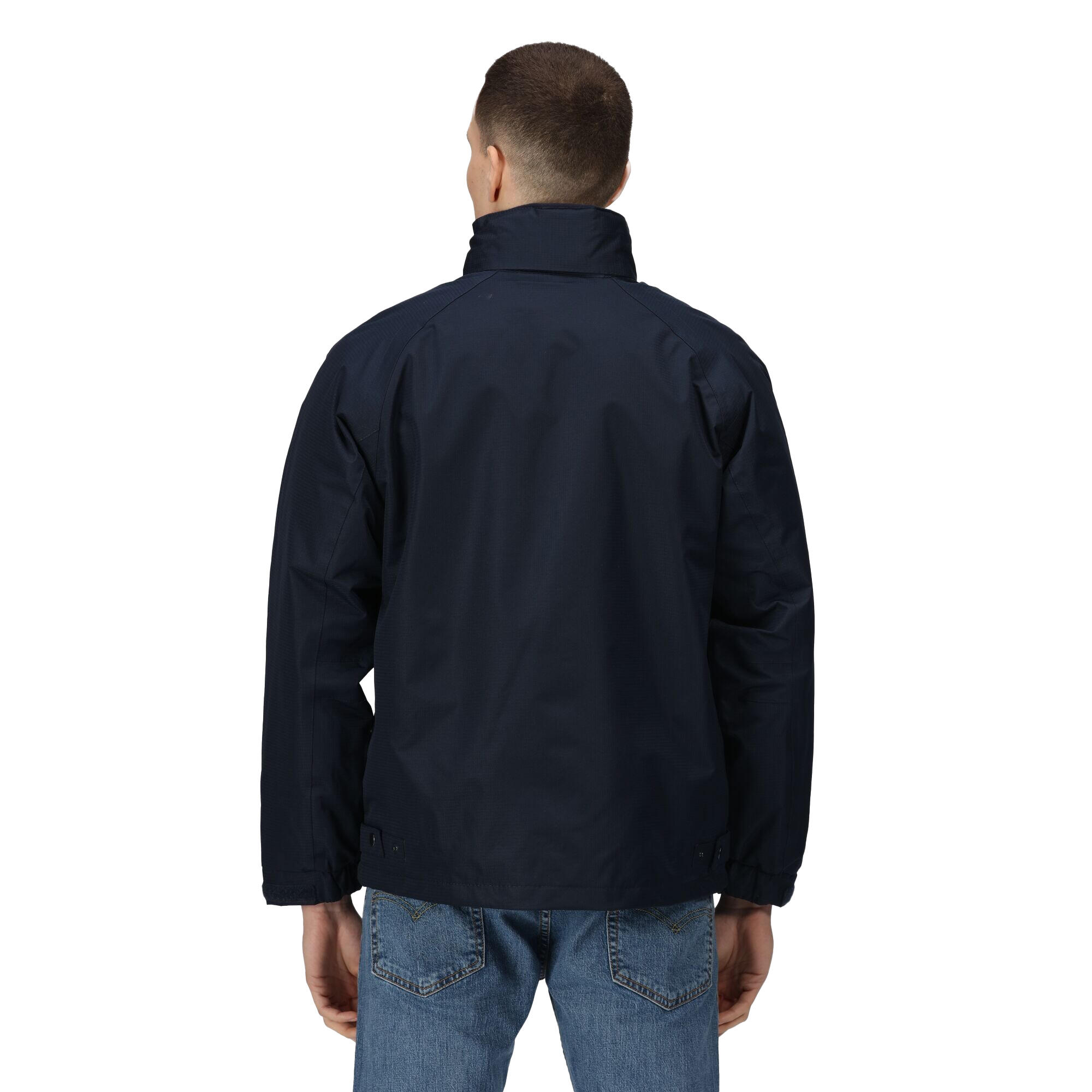 Hudson Waterproof Windproof Jacket / Mens Jackets (Navy Blue) 4/5