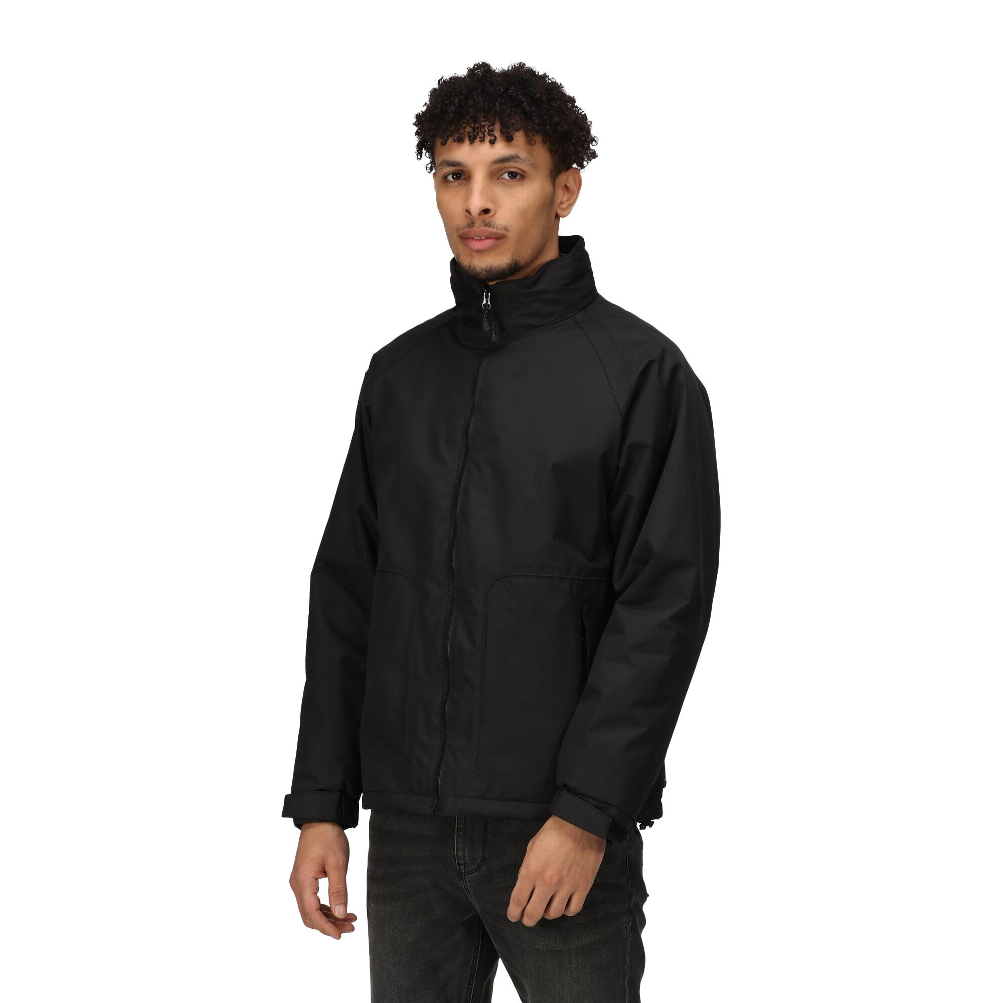 Hudson Waterproof Windproof Jacket / Mens Jackets (Black) 3/5