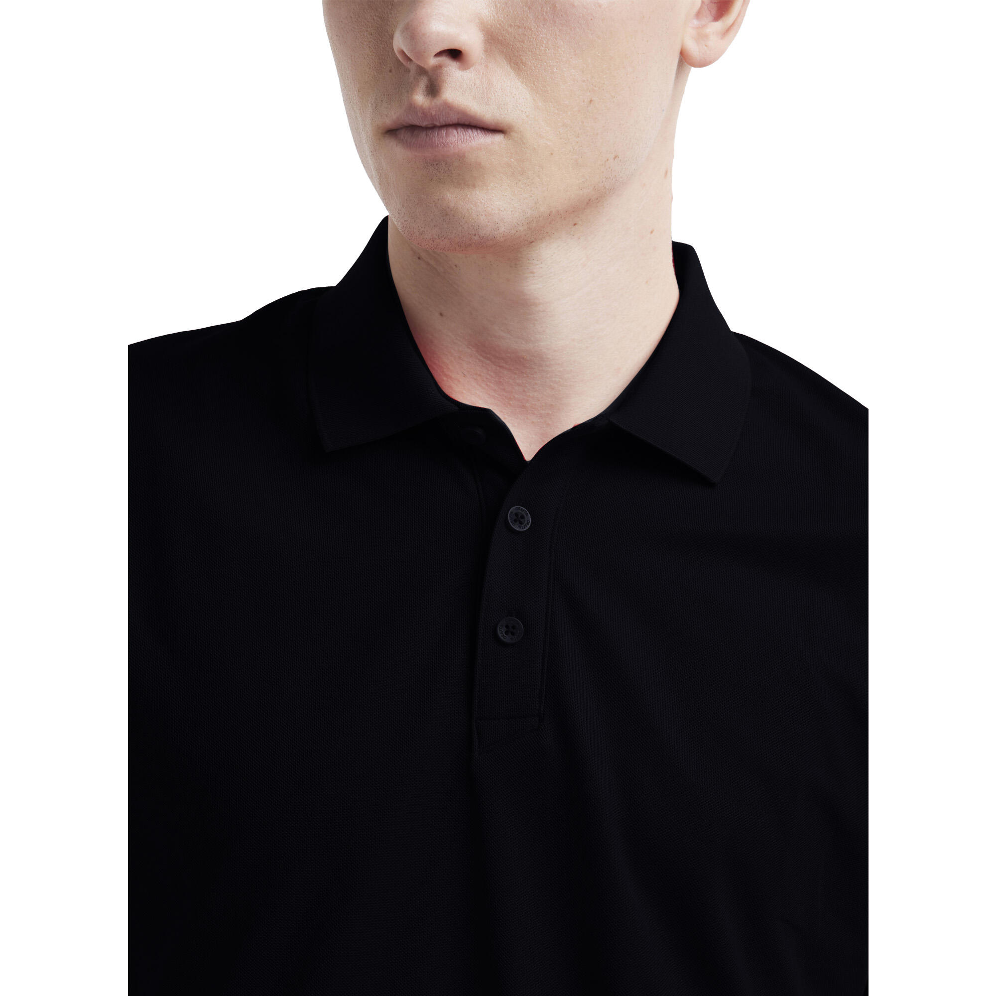 Mens Core Unify Polo Shirt (Black) 3/3