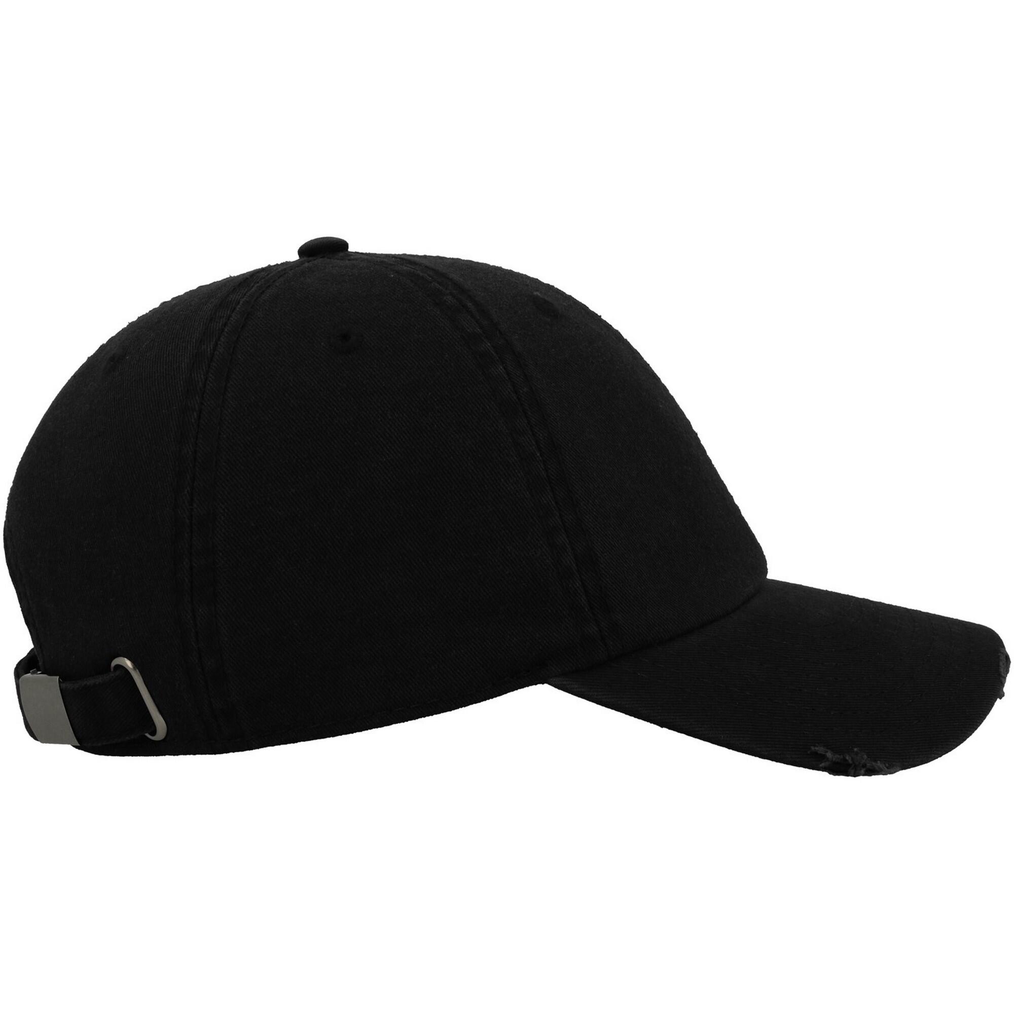 6 Panel Baseball Cap (Black) 3/3