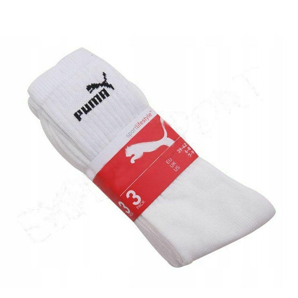 Unisex Adults Crew Socks (Pack Of 3) (Grey) 2/2