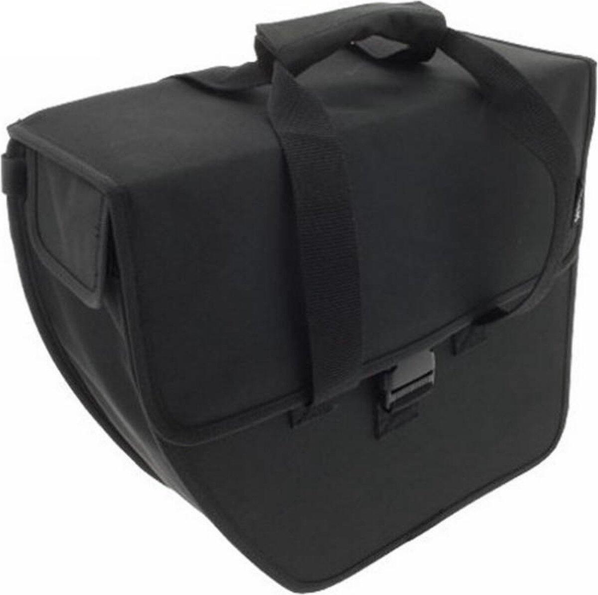 Beck Chopper Fietstas - Enkele Fietstas - 15L - Zwart / Zilver- Afgeschuind 2/3