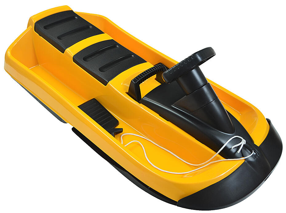 Hamax "Sno Taxi" 2-seater sled with steering wheel and brakes 2/4