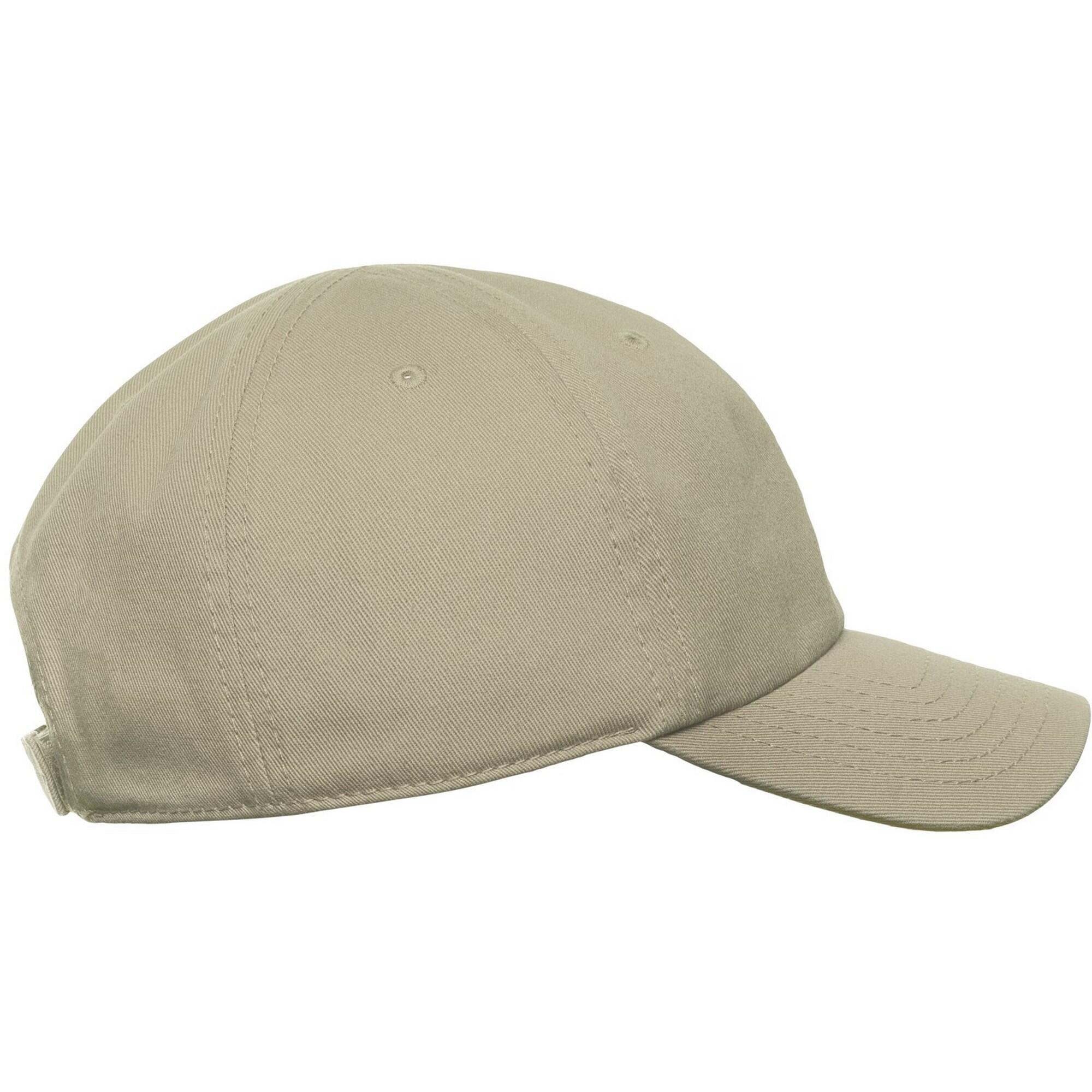 Childrens/Kids Fraser 6 Panel Organic Cotton Baseball Cap (Khaki) 3/3