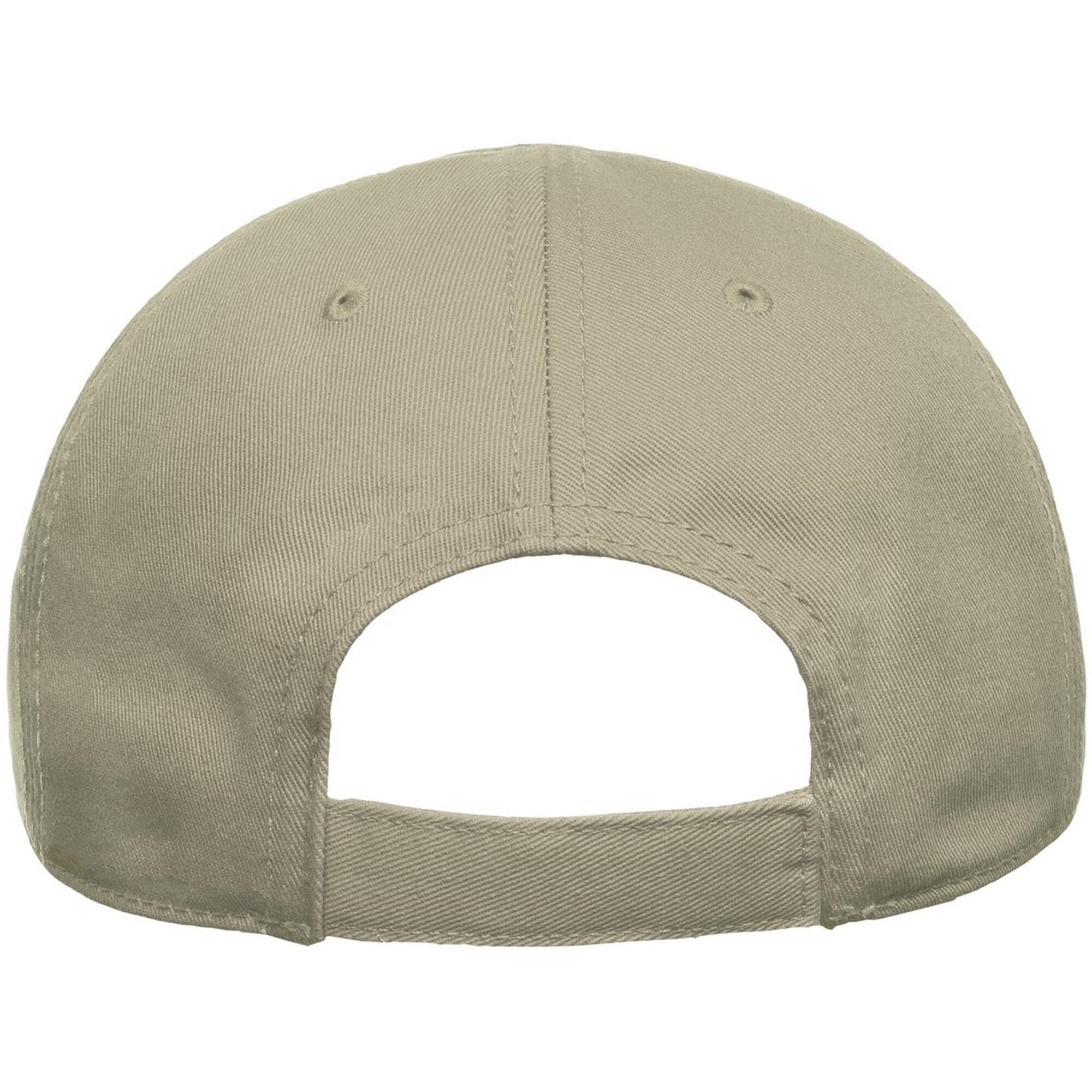 Childrens/Kids Fraser 6 Panel Organic Cotton Baseball Cap (Khaki) 2/3