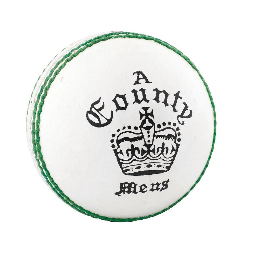 READERS Mens County Crown Leather Cricket Ball (White)