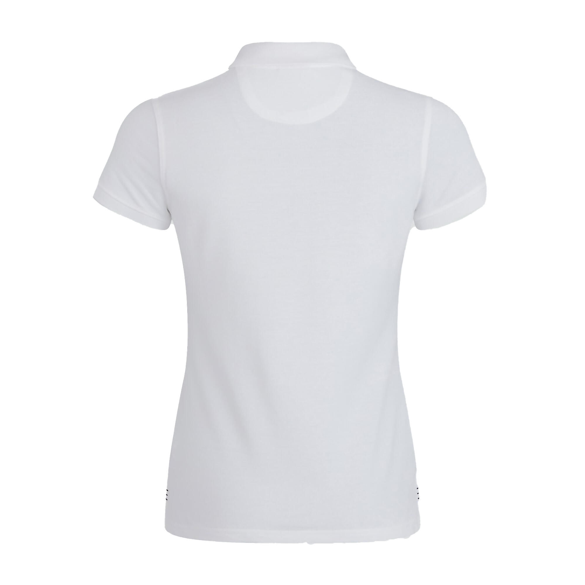 Womens/Ladies Waimak Short Sleeve Pique Polo Shirt (White) 2/3