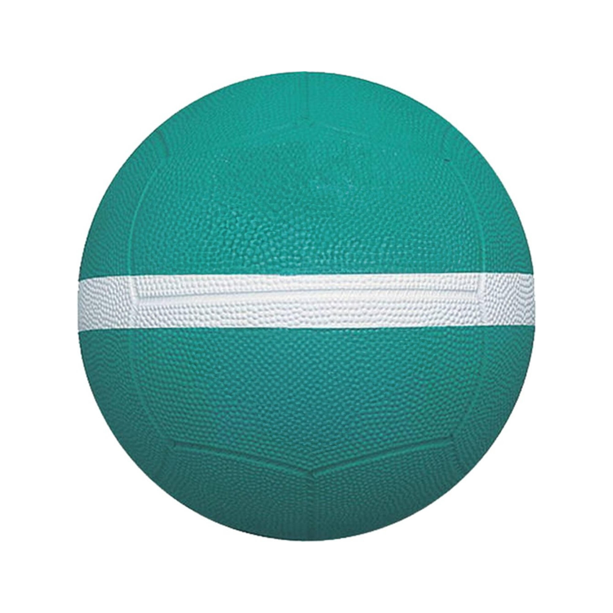 Gummi Dodgeball Damen und Herren Grün/Weiß 2/3